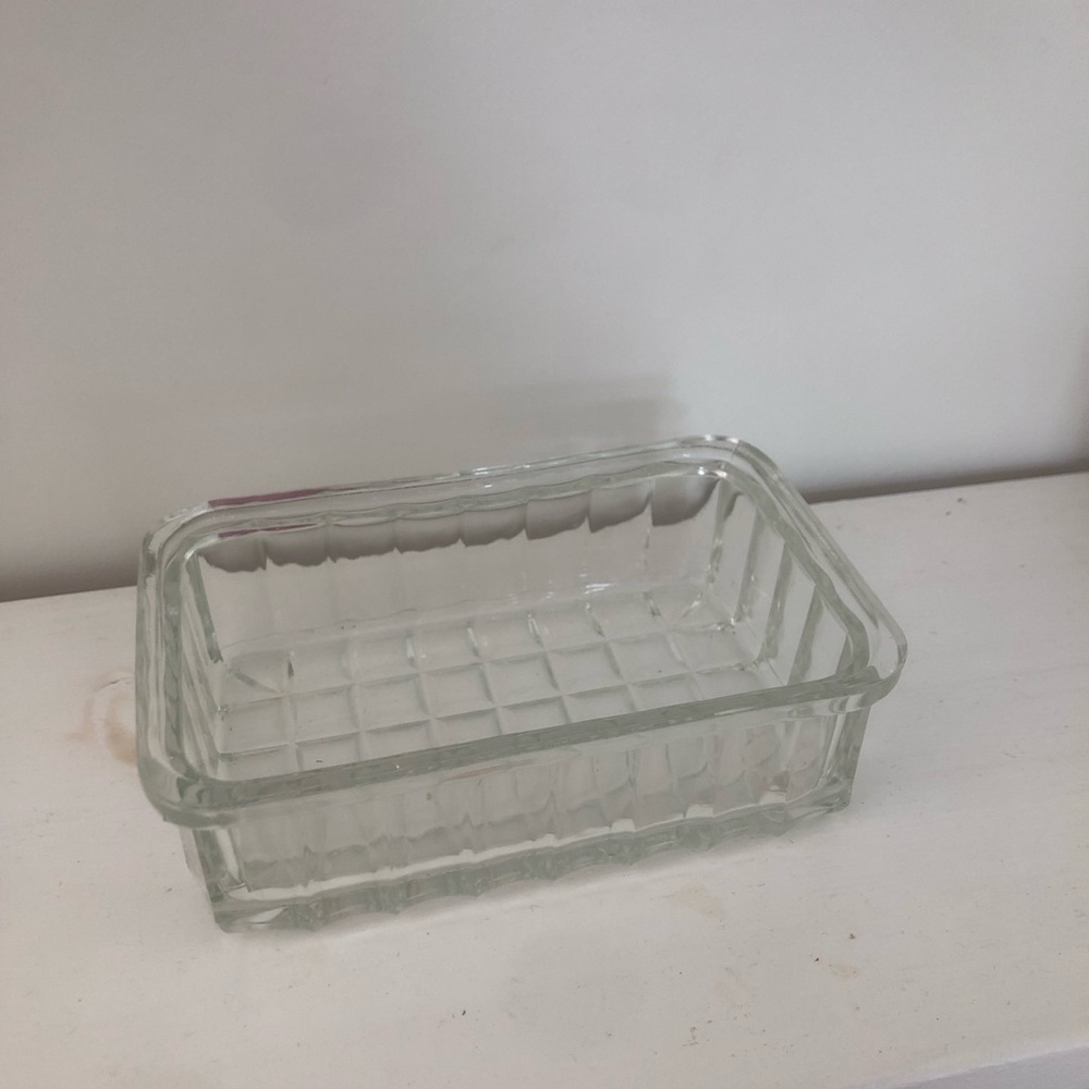 Clear Glass Rectangular Dish
